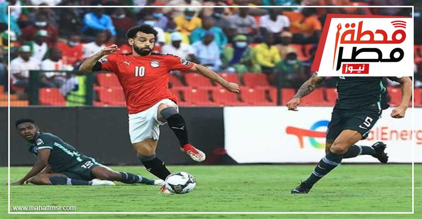 كأس الامم الافريقية محمد صلاح يسجل الهدف الاول في مباراة مصر وغينيا